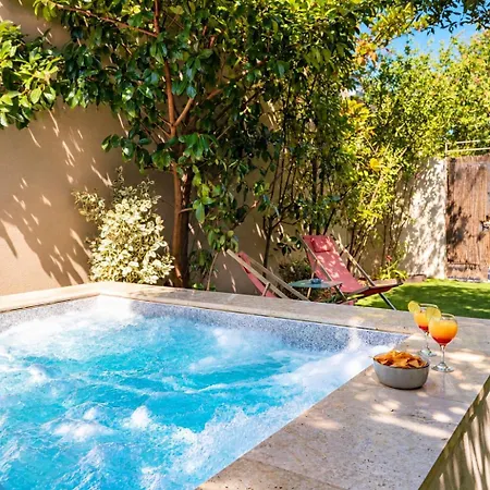 Piscine Balneo Chauffee Vakantiehuis Sérignan